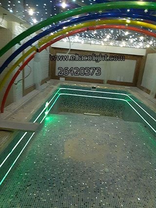 نورپردازی دور استخر