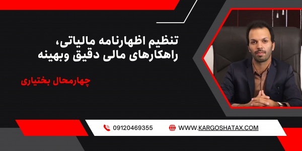 تنظیم اظهارنامه مالیاتی،راهکارهای مالی دقیق وبهینه