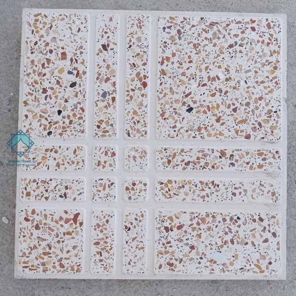خرید موزاییک حیاطی مترویی سنگ الوان – رنگ عسلی